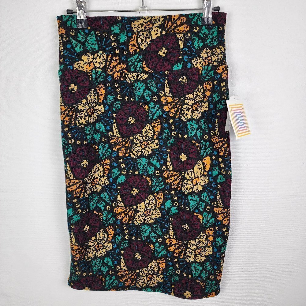 NWT Lularoe Floral Pencil Skirt XS